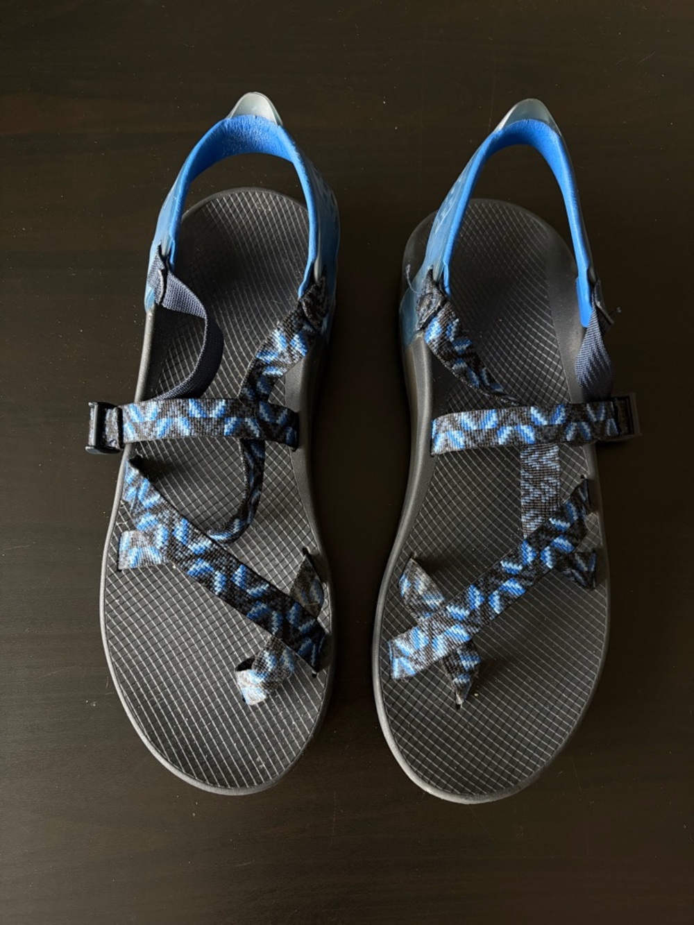Blue men’s chacos size 15